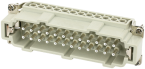 B24 male 24-pole, screw t., 500 V, 16 A 