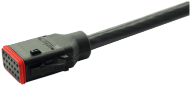 Data Panel - Overmolded homerun cable xDB passive, letout 0° - 5,0 m  DP-34042-772